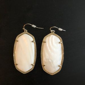 Kendra Scott Danielle Gold Earrings White Pearl